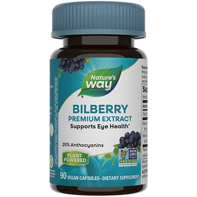 Bilberry Standardized 90 Veg Capsules by Nature&