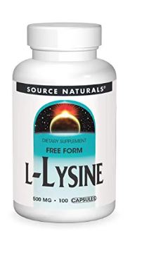 L-Lysine 500mg 100 Caps by Source Naturals