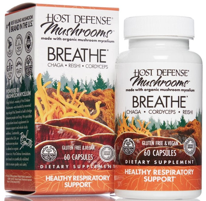 Host Defense Breathe 60 Vegetarian Capsules