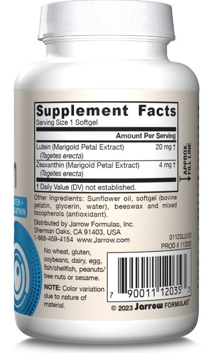 Lutein 20 mg 120 Softgels