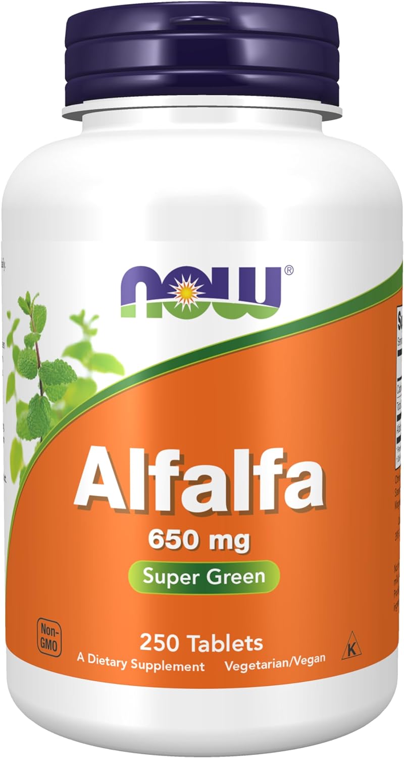 Alfalfa 650 mg - 250 Tablets by NOW