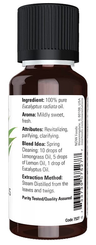 Eucalyptus Radiata Oil 1 fl oz (30 ml), by NOW