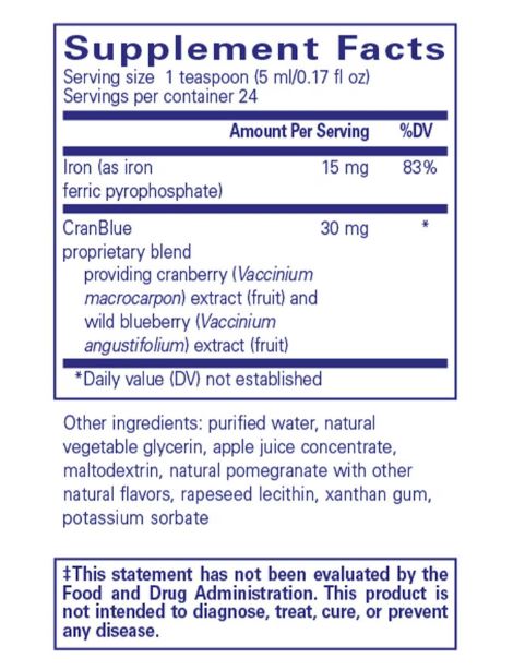 Iron liquid 120 ml by Pure Encapsulations