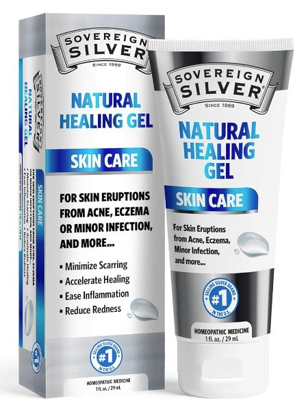 Natural Healing Gel, Skin Care, 1 oz (29 mL), by Sovereign Silver