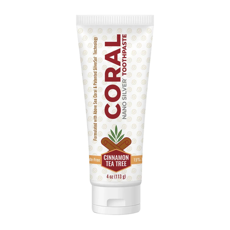 Coral Nano Silver Toothpaste Cinnamon Tea Tree (4oz)