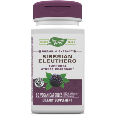 Siberian Eleuthero Standardized 60 Veg Capsules by Nature's Way best price