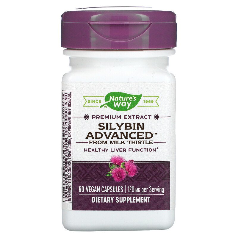 Premium Extract Silybin Advanced, 120 mg, 60 Vegan Capsules by Nature&