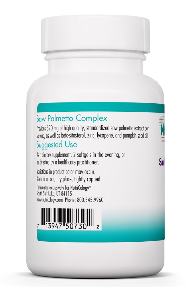 Saw Palmetto Complex 60 Softgels by Nutricology best price