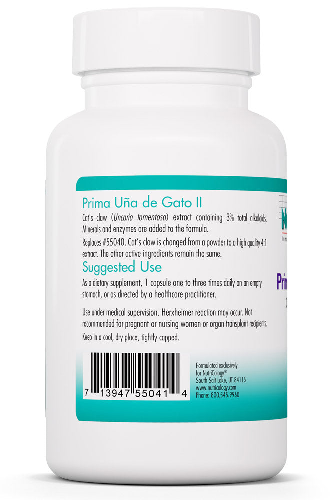 Prima Una De Gato II 90 Vegetarian Capsules by Nutricology best price