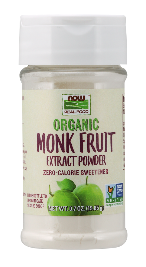 Organic Monk Fruit Extract Powder - Zero-Calorie Sweetener - 0.7 Oz