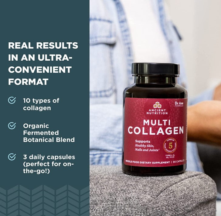 Multi Collagen 90 Capsules, by Ancient Nutrition