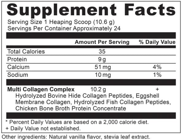 Multi Collagen Protein, Vanilla, 8.9 oz (252 g), by Ancient Nutrition