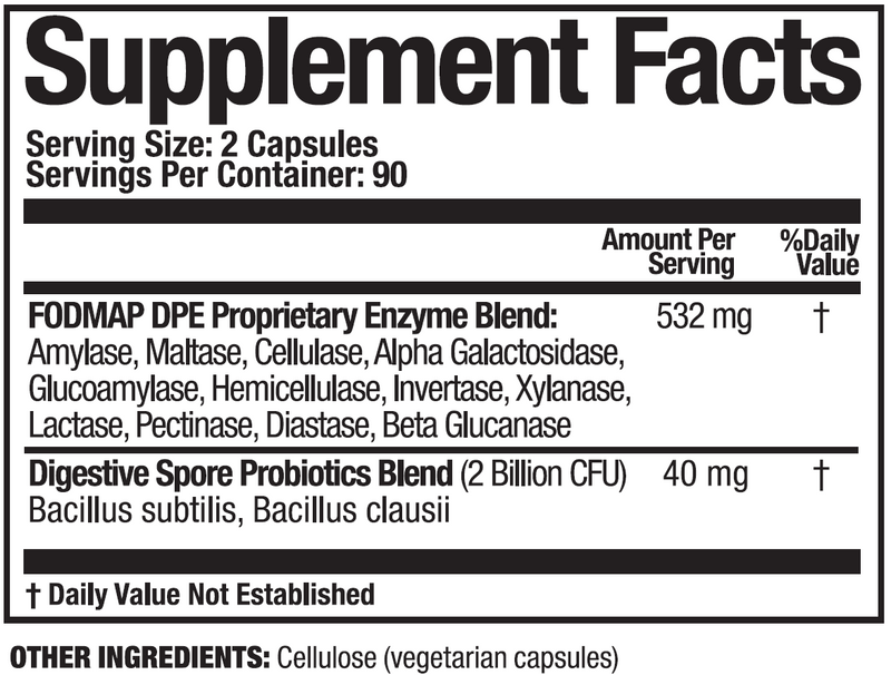 FODMAP DPE by Arthur Andrew Medical - 180 Caps