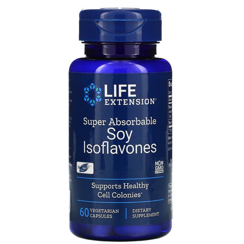 Super Absorbable Soy Isoflavones 60 Vegetarian Capsules Best Price