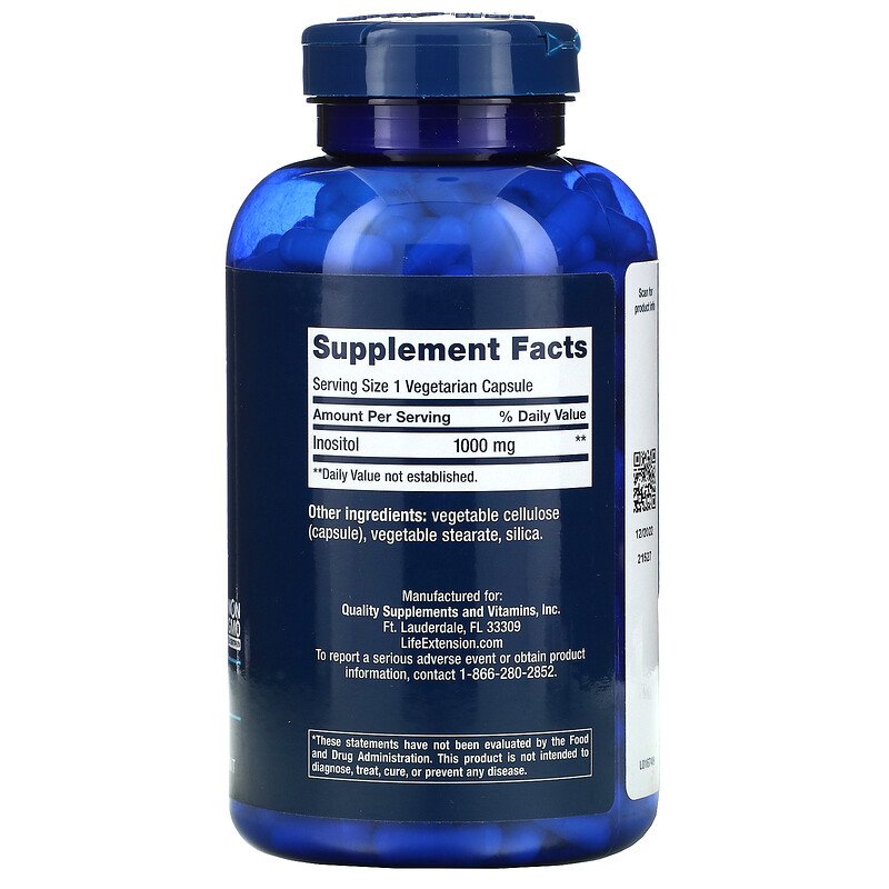 Inositol Caps 1000 mg 360 Vegetarian Capsules Best Price