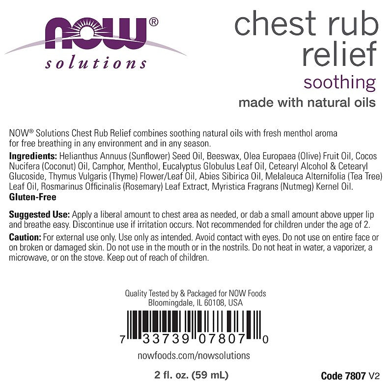 Chest Rub Relief 2 fl oz (59 mL) by NOW