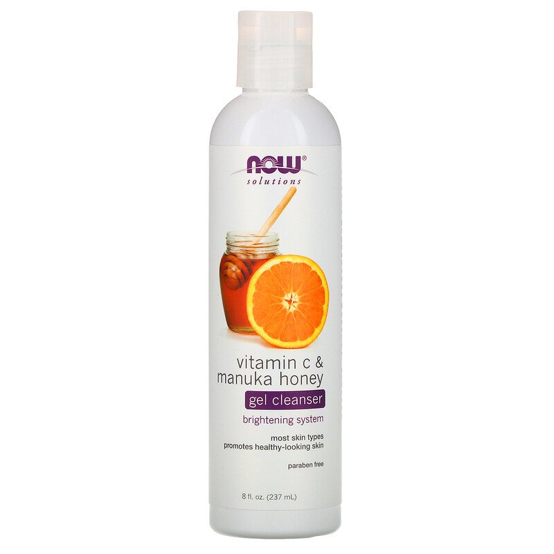 Vitamin C & Manuka Honey Gel Cleanser 8 fl oz (237 ml) by NOW