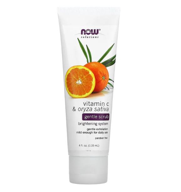 Gentle Scrub Vitamin C & Oryza Sativa 4 fl oz (118 ml) by NOW