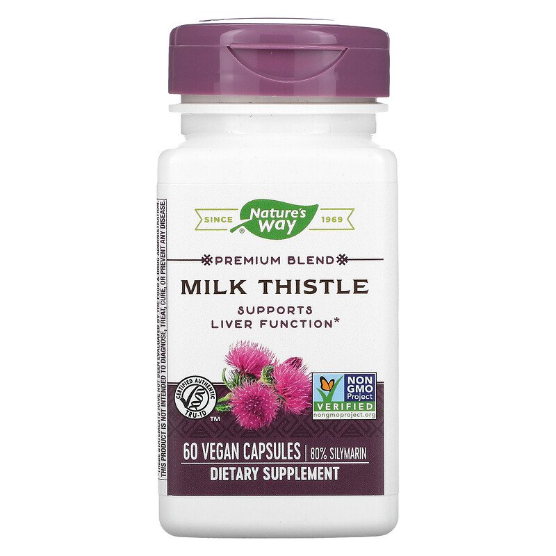 Standardized Milk Thistle 60 Veg Capsules by Nature&