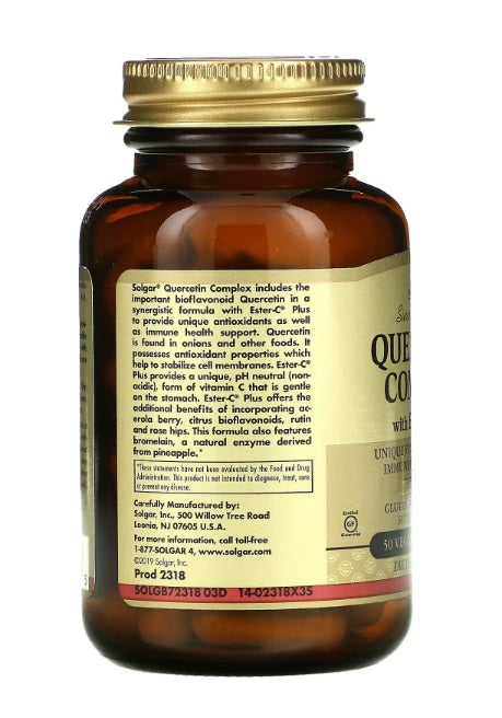 Quercetin Complex with Ester-C Plus 50 Vegetable Capsules