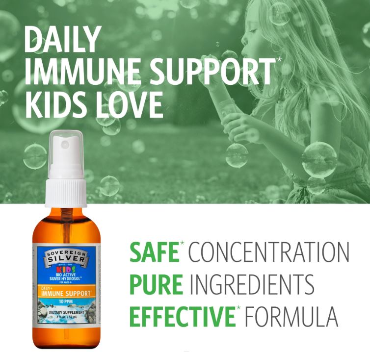 KIDS Bio-Active Silver Hydrosol - Fine Mist Spray – 2oz