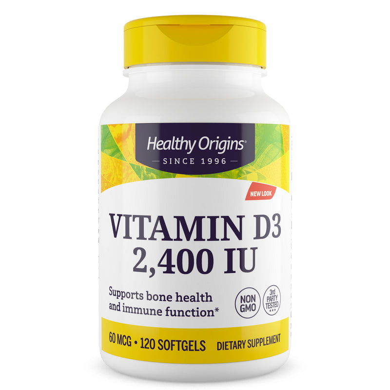 Vitamin D3 2,400 IU 120 Softgels by Healthy Origins best price