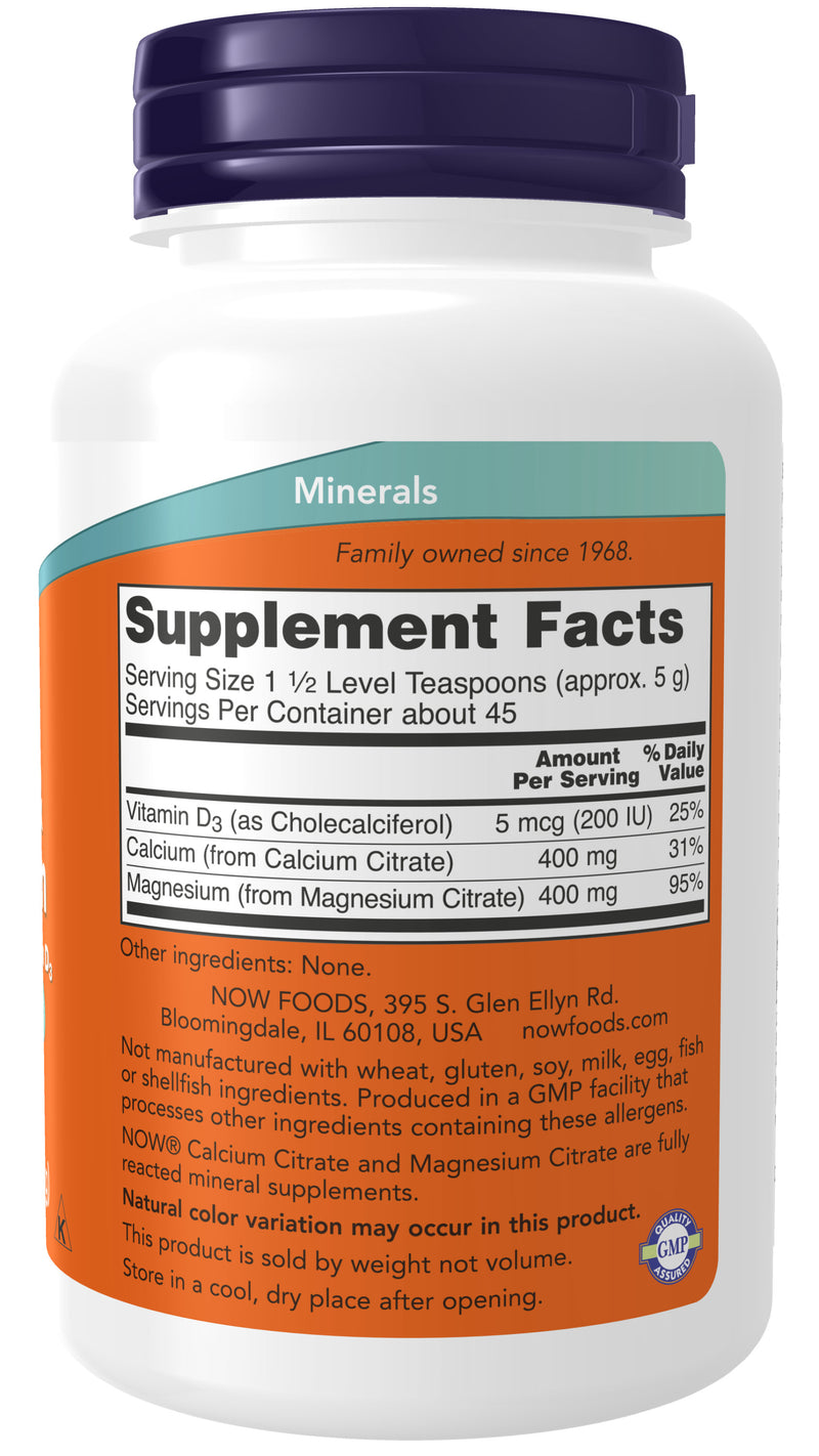 Calcium & Magnesium Citrate Powder 8 oz (227 g)