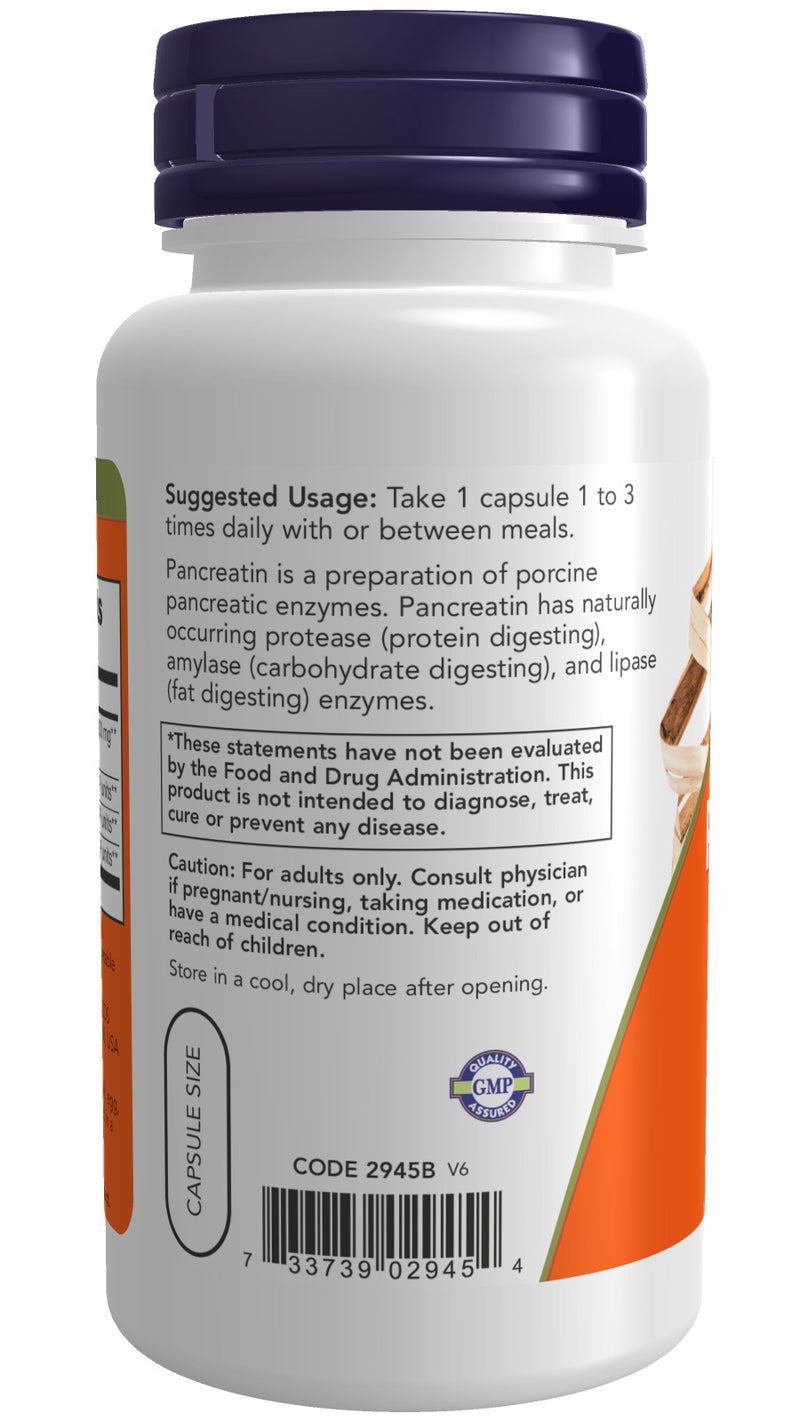 Pancreatin 10X 200 mg 100 Capsules