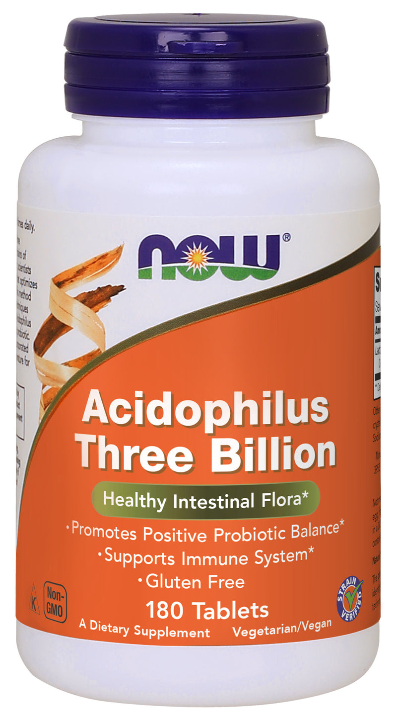 Acidophilus Three Billion Stabilized 180 Tablets