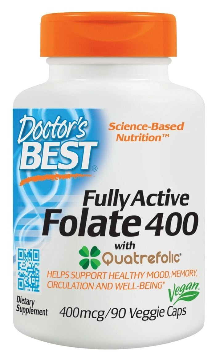 Fully Active Folate 400 mcg 90 Veggie Caps