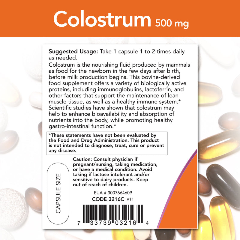 Colostrum 500 mg 120 Capsules