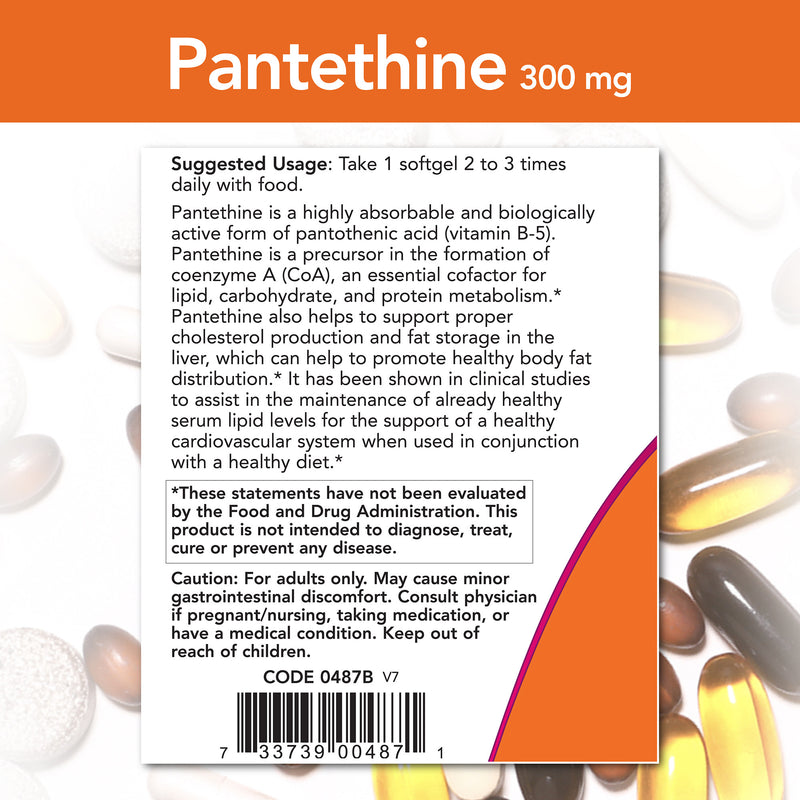 Pantethine 300 mg 60 Softgels