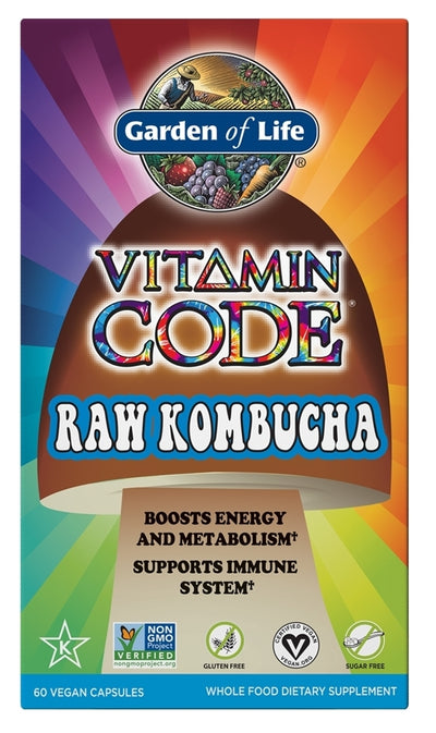 Vitamin Code Raw Kombucha 60 Vegan Capsules