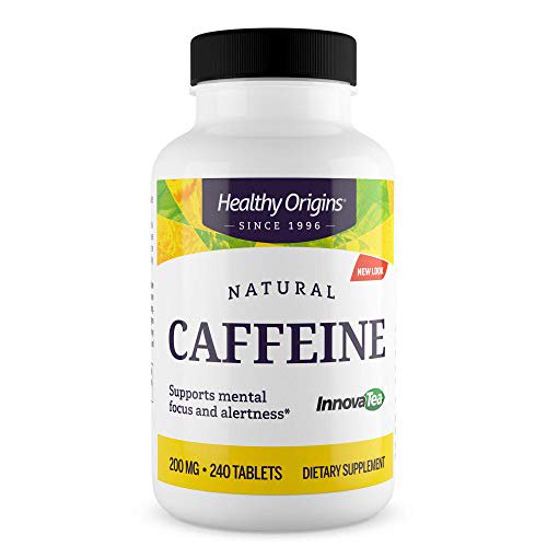 Natural Caffeine 200 mg 240 Tablets by Healthy Origins best price