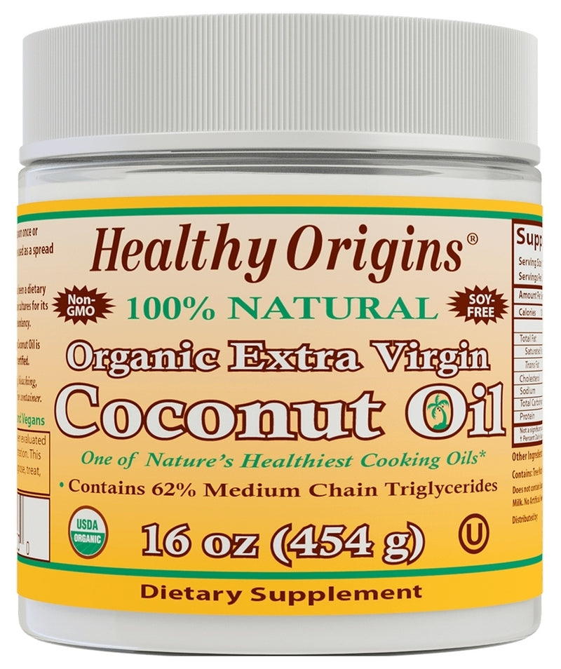 Organic Extra Virgin Coconut Oil 16 oz (454 g)