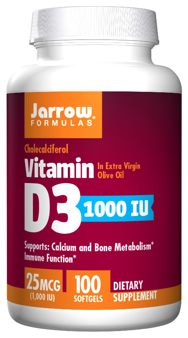 Vitamin D3 25 mcg (1000 IU) 100 Softgels