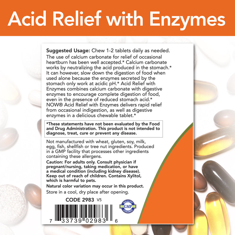 Acid Relief with Enzymes 60 Chewables