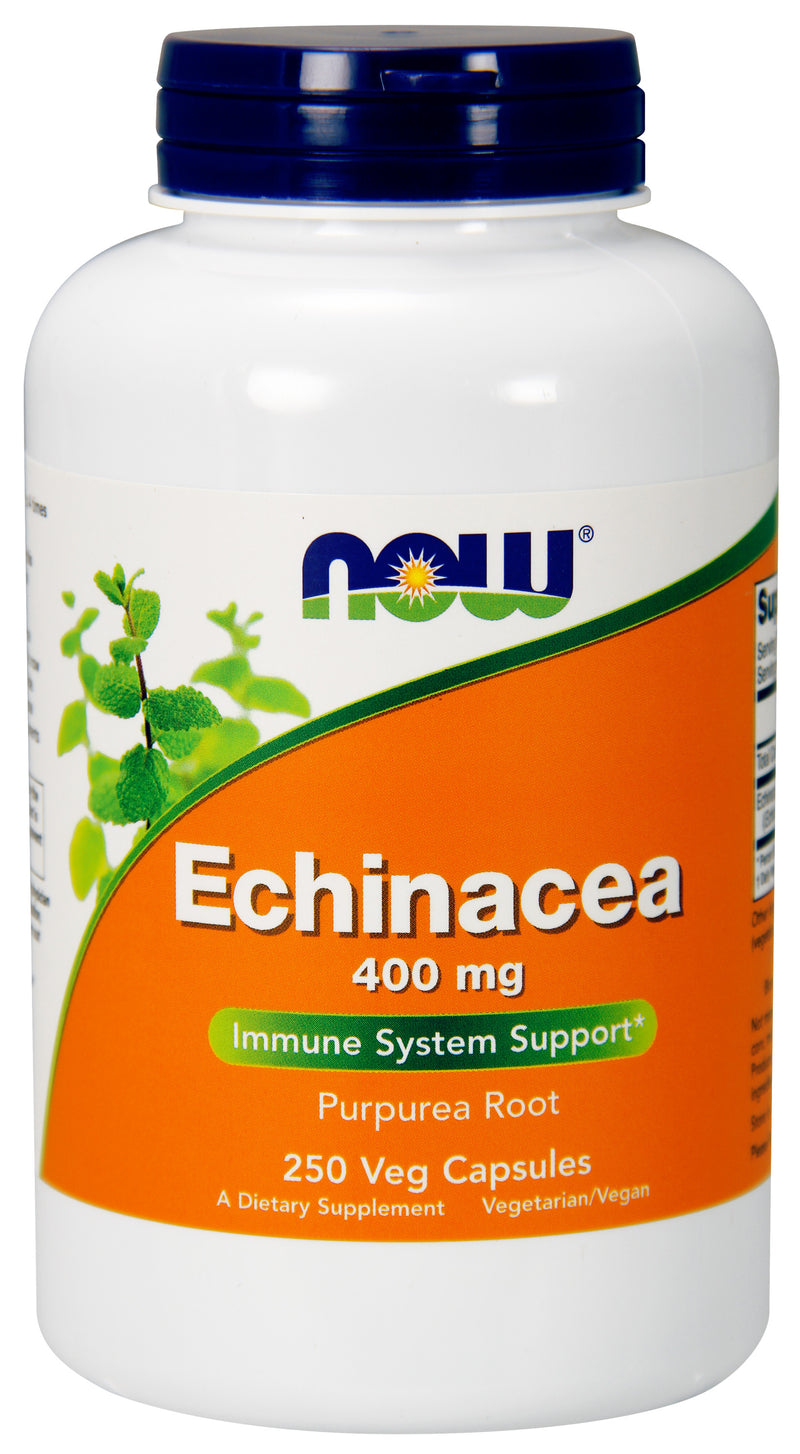 Echinacea Purpurea Root 400 mg 250 Veg Capsules | By Now Foods - Best Price