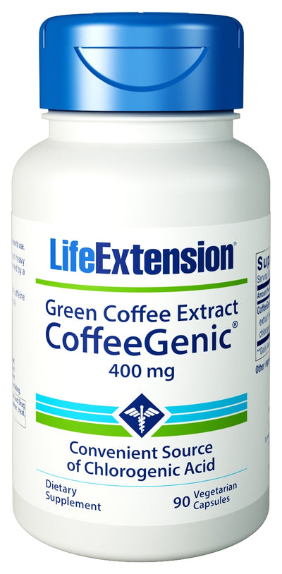 CoffeeGenic Green Coffee Extract 400 mg 90 Vegetarian Capsules