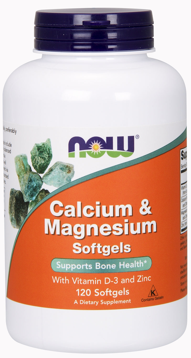 Calcium & Magnesium 120 Softgels | By Now Foods - Best Price