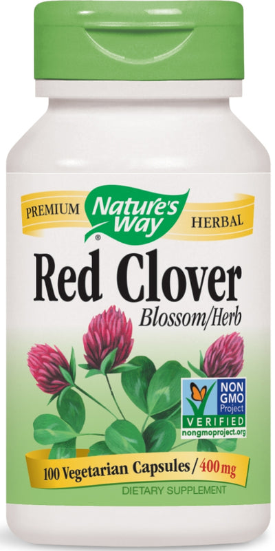 Red Clover Blossom/Herb 400 mg 100 Vegetarian Capsules