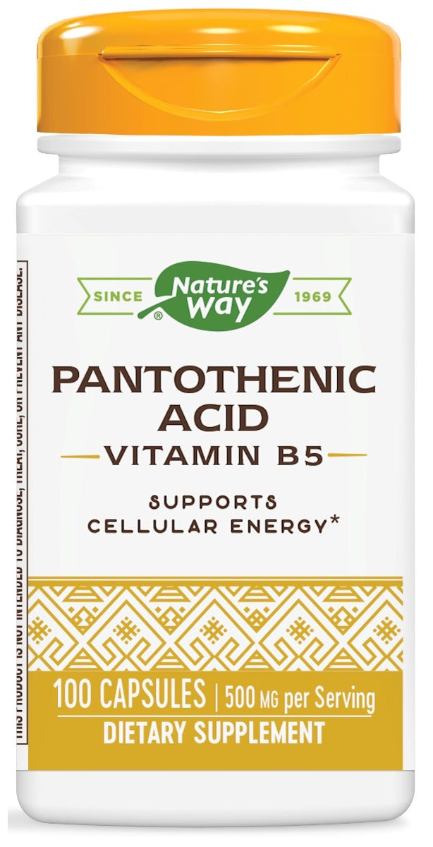 Pantothenic Acid 250 mg 100 Capsules