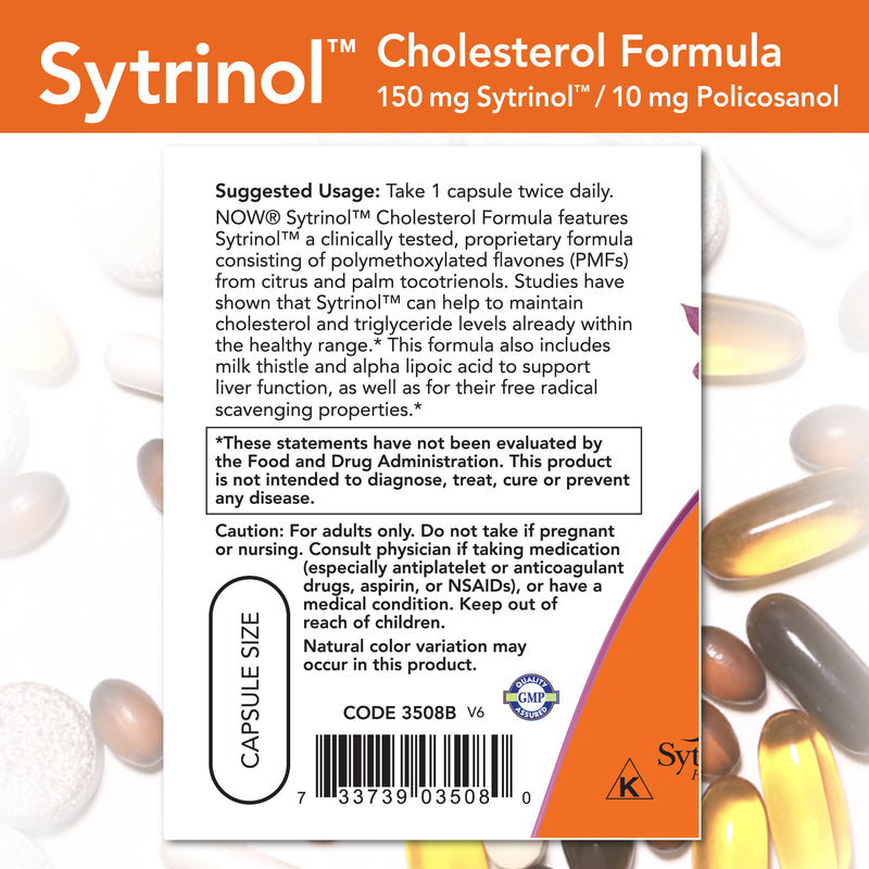 Sytrinol Cholesterol Formula 120 Veg Capsules - Discontinued