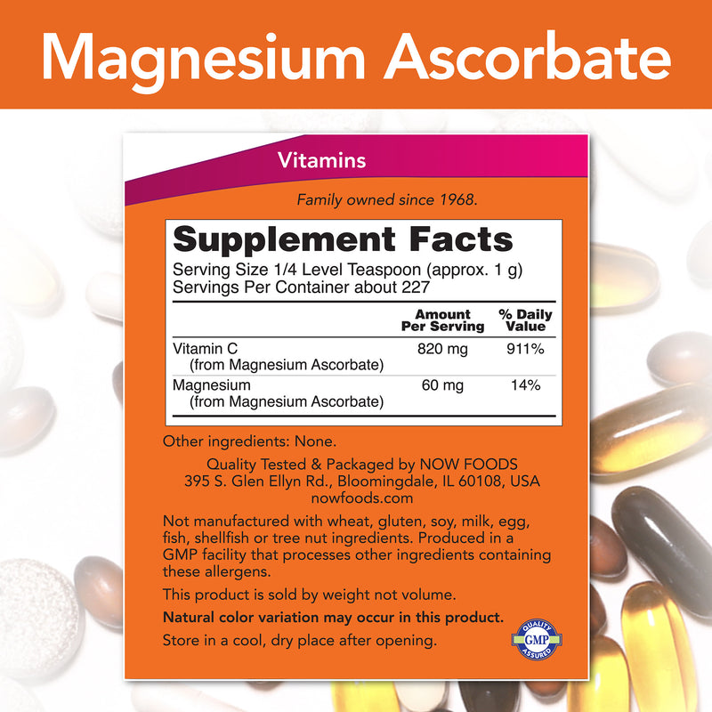 Magnesium Ascorbate Vitamin C Powder 8 oz (227 g)