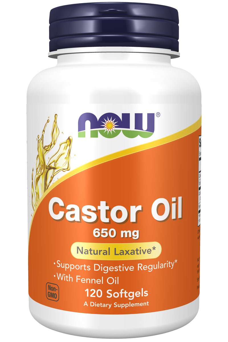 Castor Oil 650 mg 120 Softgels