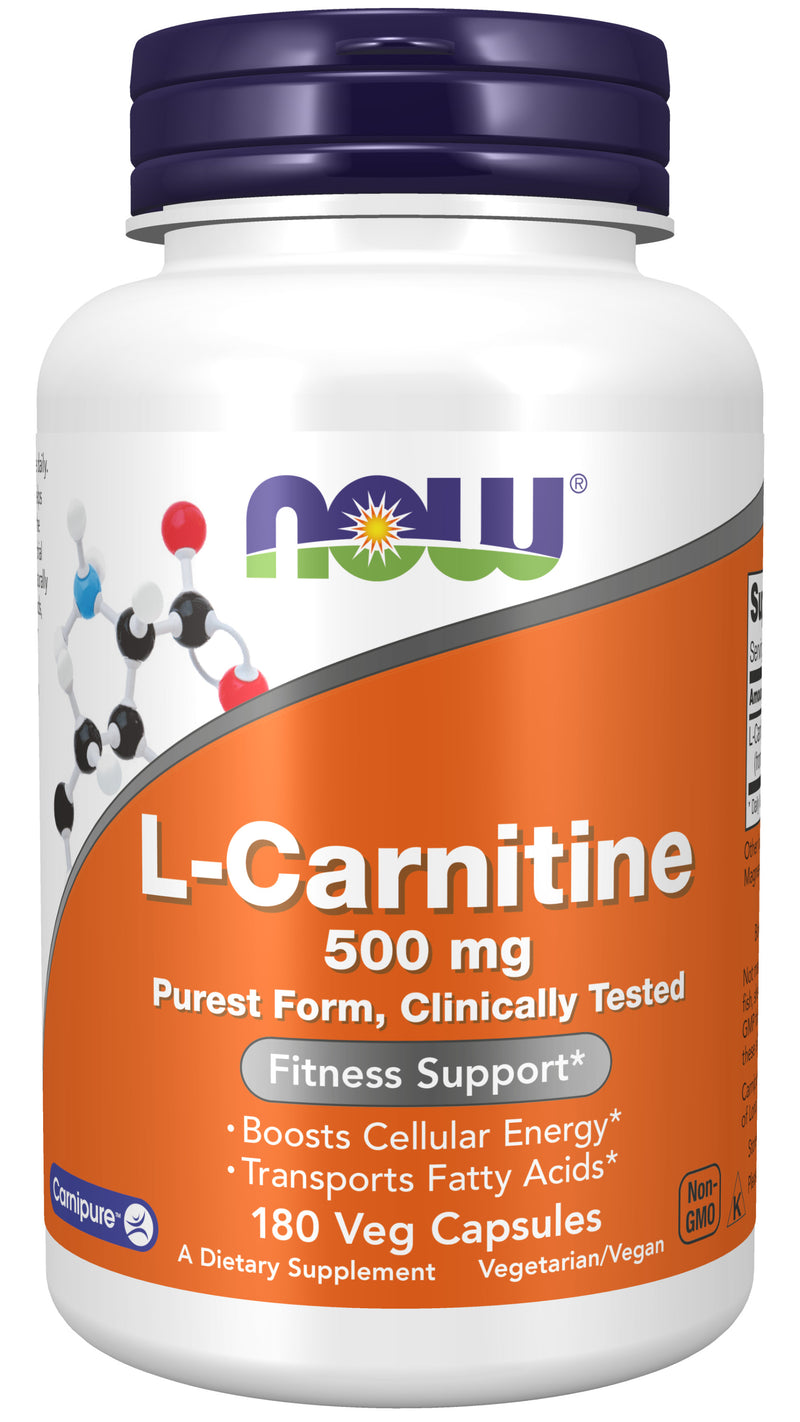 L-Carnitine 500 mg 180 Veg Capsules